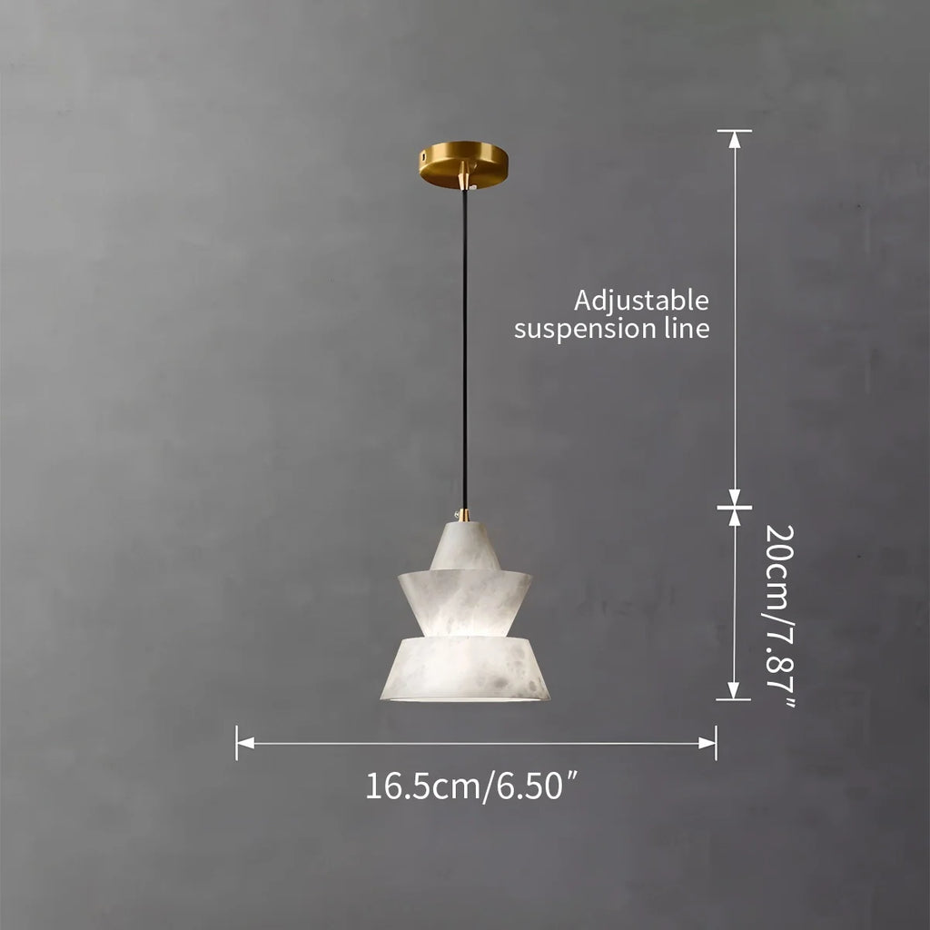 Spanish Alabaster Pendant Light Bedside Lamp