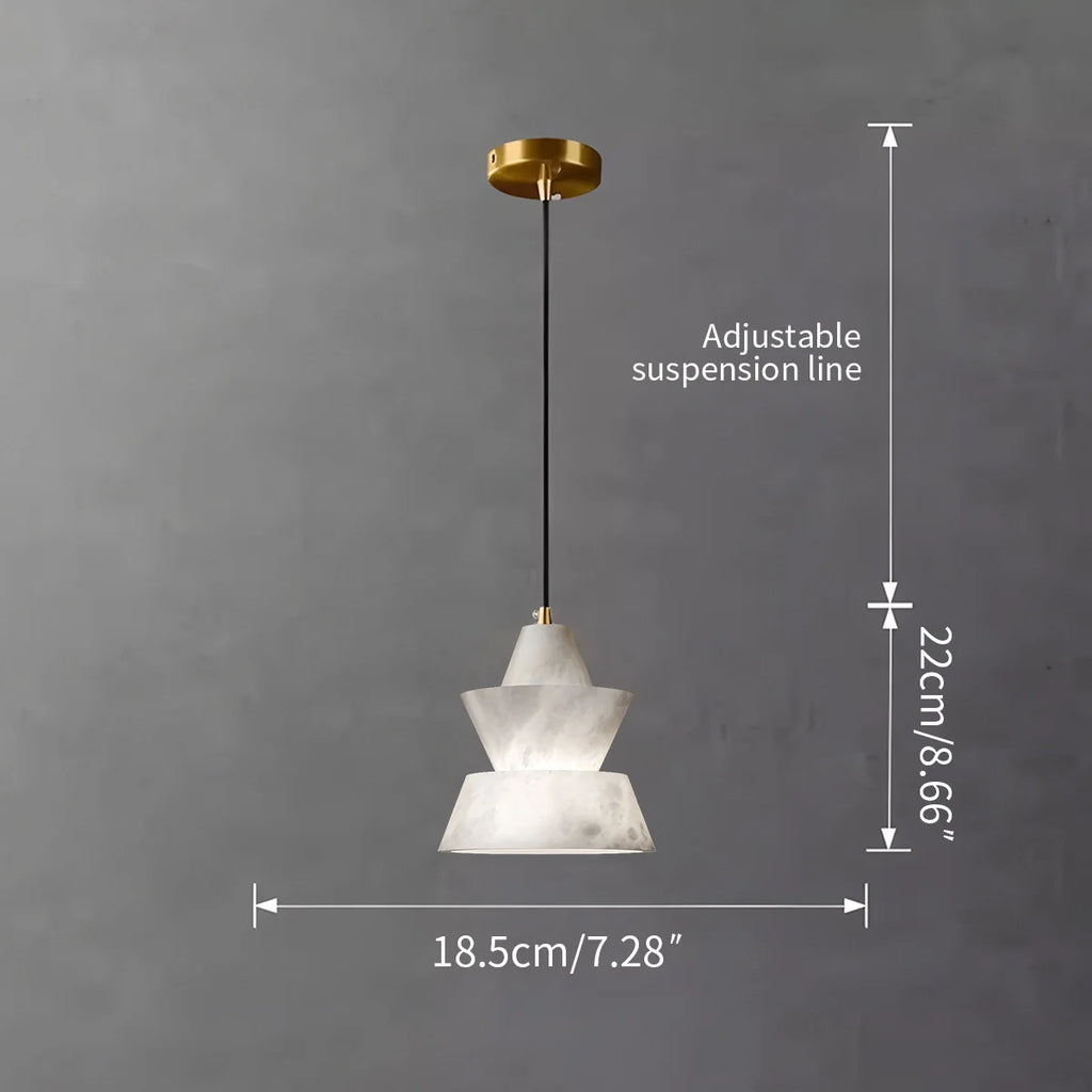 Haown Spanish Alabaster Pendant Light Bedside Lamp