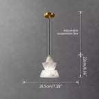 Haown Spanish Alabaster Pendant Light Bedside Lamp