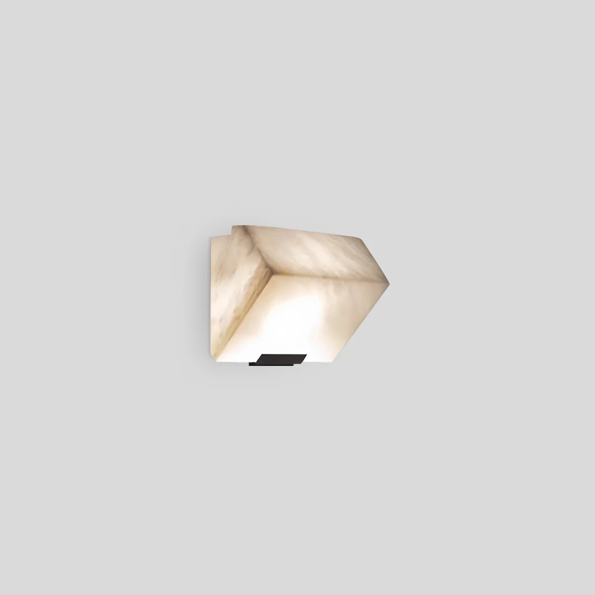 Triple Sloping Block Spanish Alabaster Wall Sconce