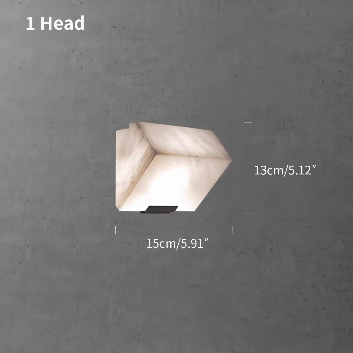 Triple Sloping Block Spanish Alabaster Wall Sconce