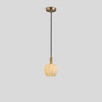 Flower Bud Shaped Spanish Alabaster Pendant Light