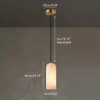 Modern All Copper Spanish Alabaster Pendant Light