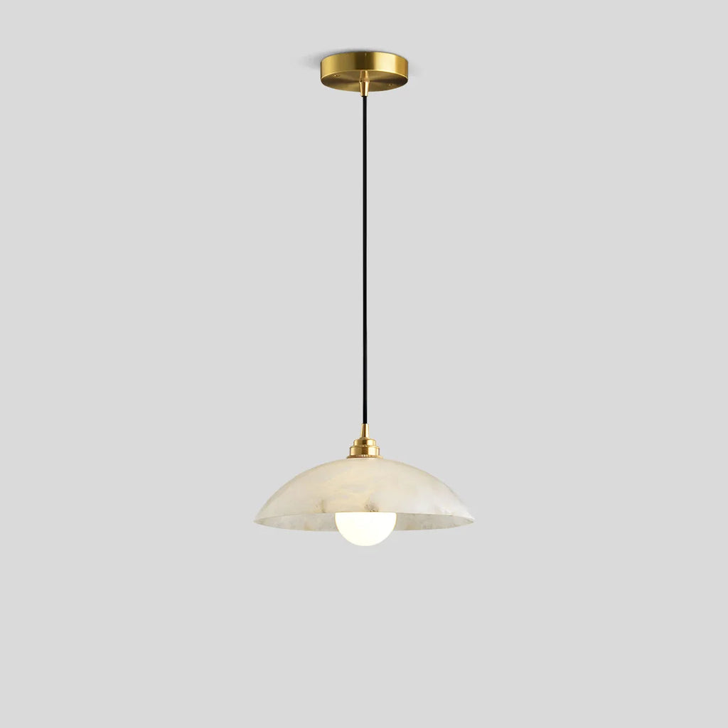 Dome Spanish Alabaster Pendant Light for Dining Room