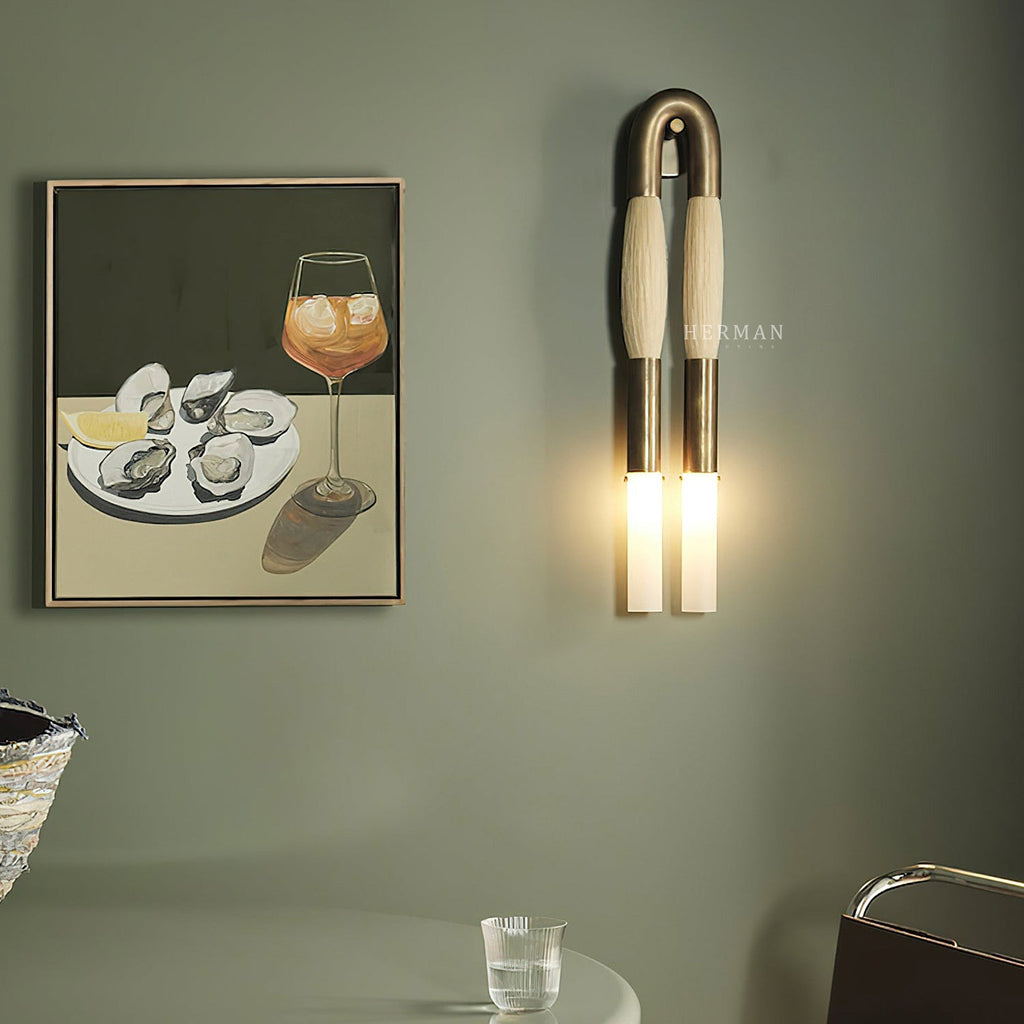 Double Head Antonia Horsehair Sconce