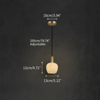 Flower Bud Shaped Spanish Alabaster Pendant Light