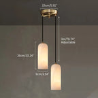 Modern All Copper Spanish Alabaster Pendant Light