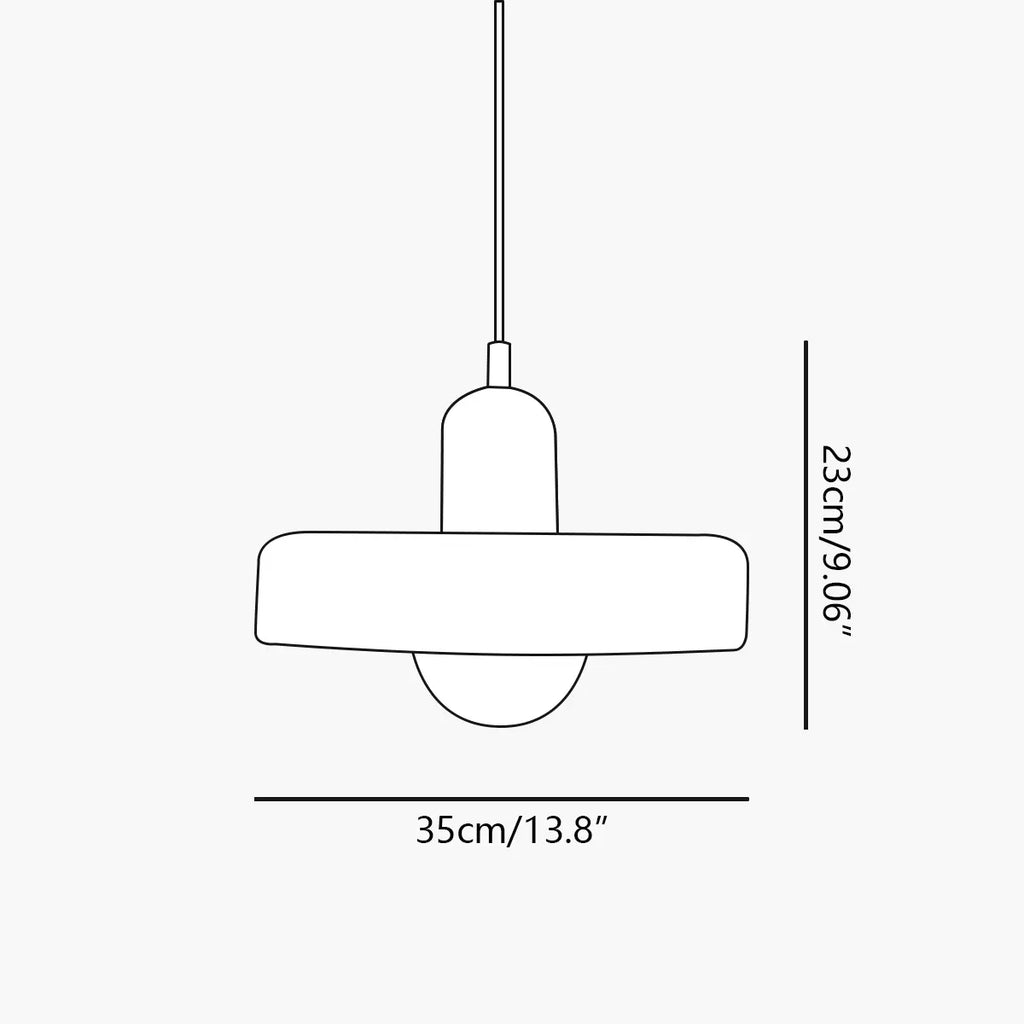 Haown Modern Bauhaus Glass Pendant Light