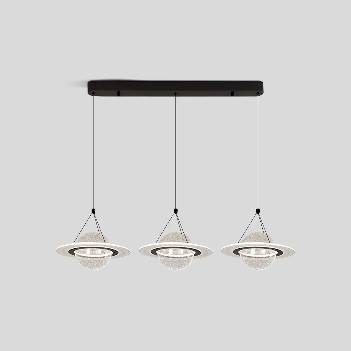Modern Creative Planet Dining Room Pendant Light 3 Heads