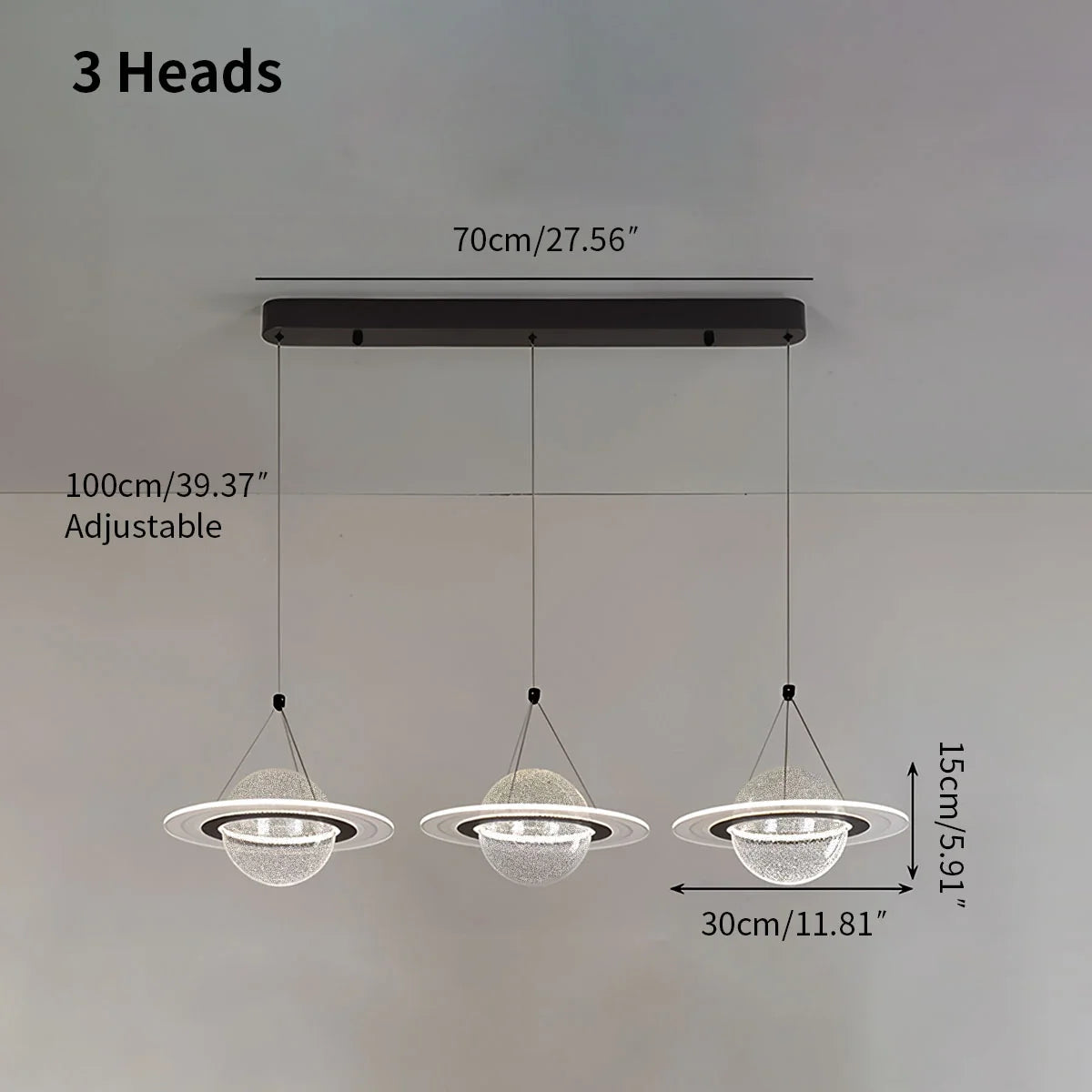Modern Creative Planet Dining Room Pendant Light