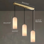 Modern All Copper Spanish Alabaster Pendant Light
