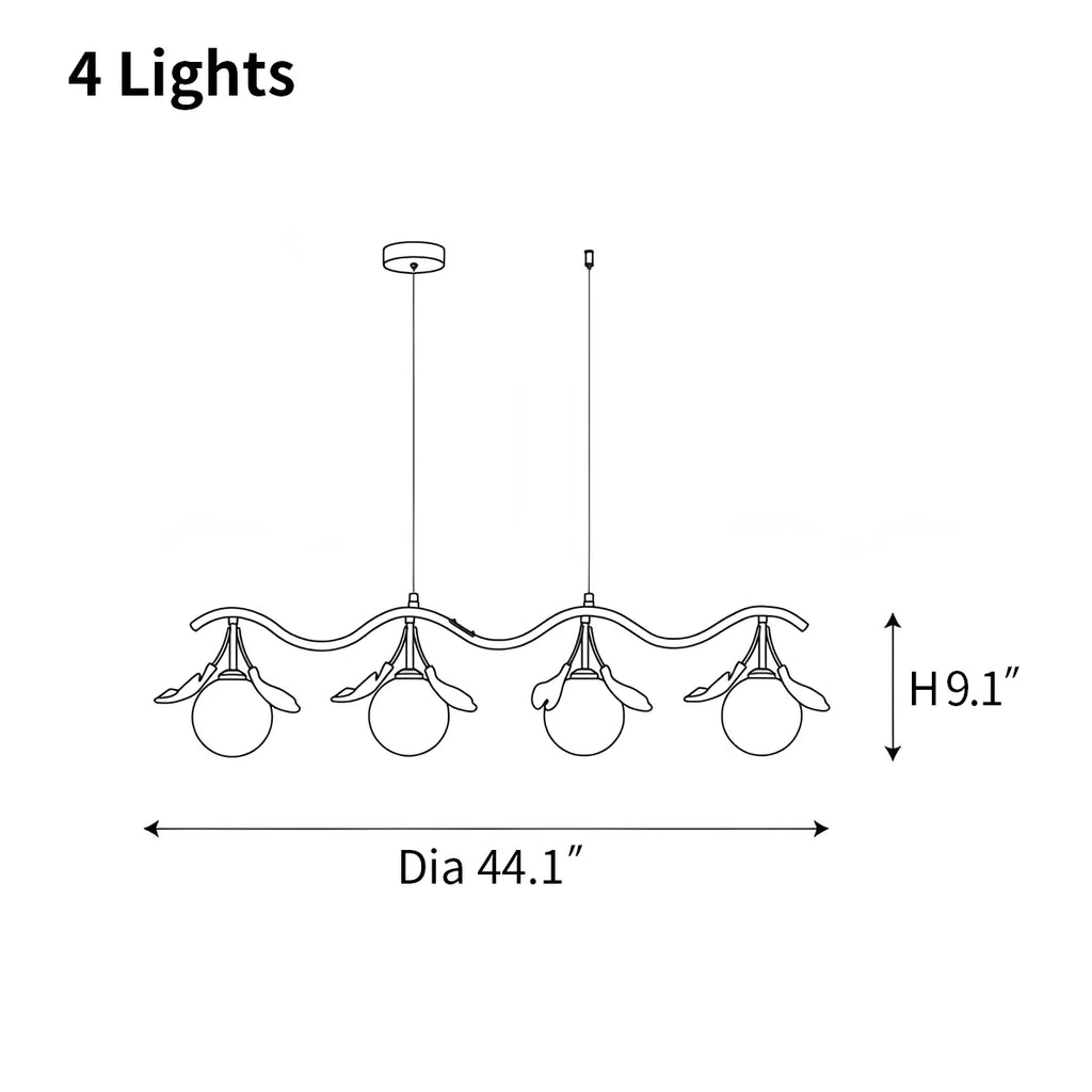 Evander Gingko Chandelier