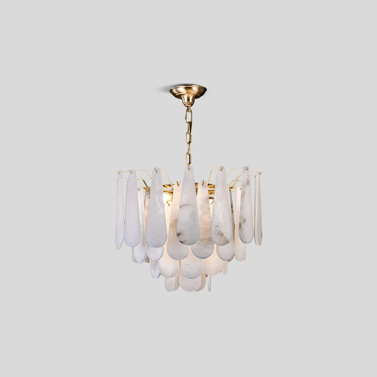 Haown Modern Luxury Multi-layer Spanish Alabaster Chandelier