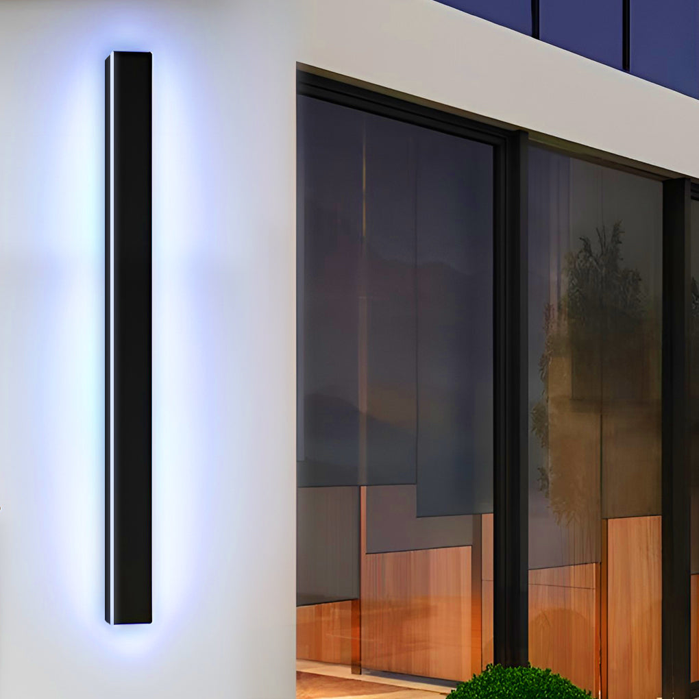 Black Long LED Linear Lights Wall Lights Outdoor LED Lighting