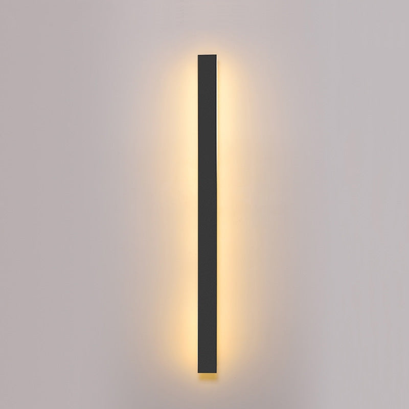 Haown Black Long LED Linear Outdoor Wall Light