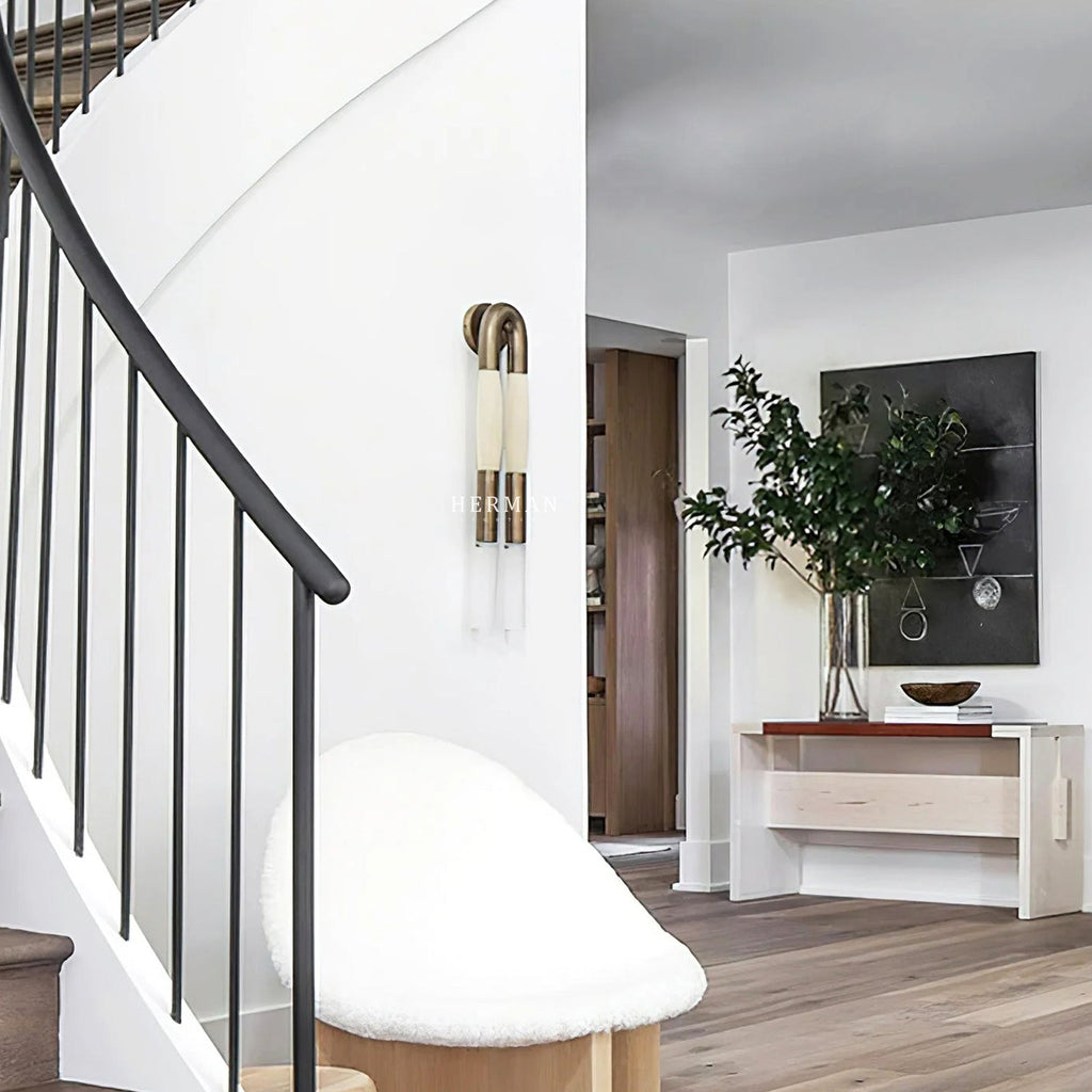 Double Head Antonia Horsehair Sconce