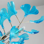 Haown Acrylic Ginkgo Leaf Chandelier for Dining Area