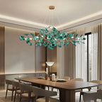 Haown Acrylic Ginkgo Leaf Chandelier for Dining Area