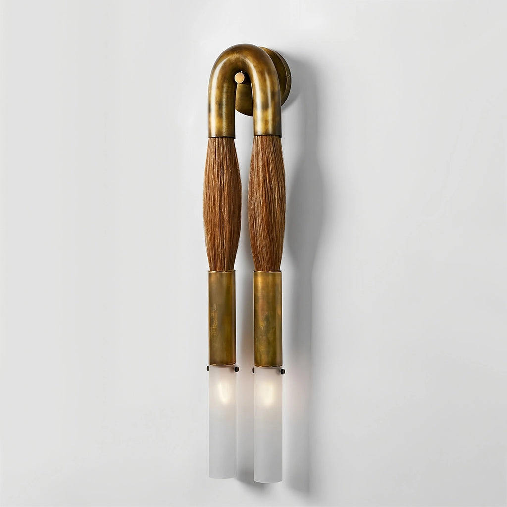 Haown Double Head Antonia Horsehair Sconce
