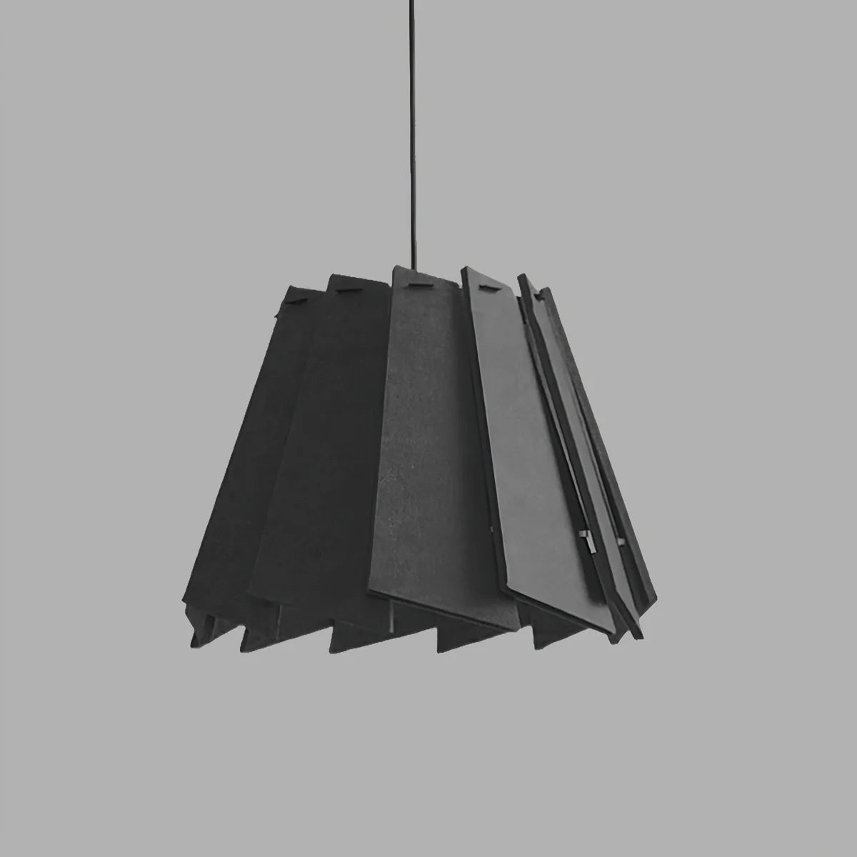 Rotating Leaf Acoustic Pendant Light for Living Room Office Black Dia 40cm x H 30cm / ∅ 15.75" x H 11.81"