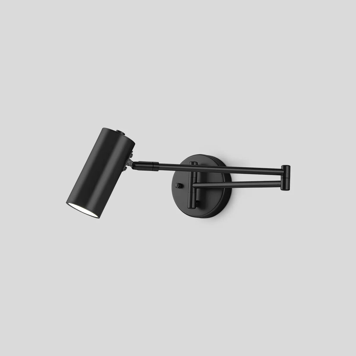 Swing Arm Wall Sconce for Bedroom Black Warm Light