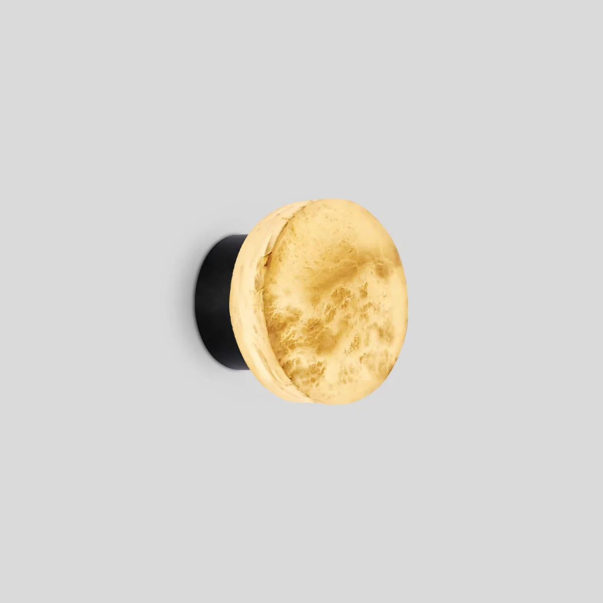 Simple Round Spanish Alabaster Wall Light for Hallway