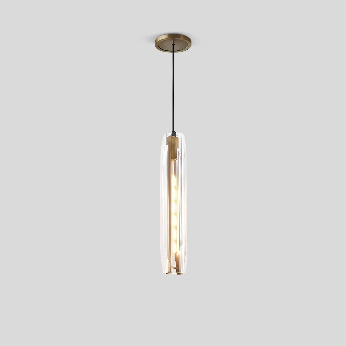 Rod Light Elegant Post Modern Pendant Light Clear