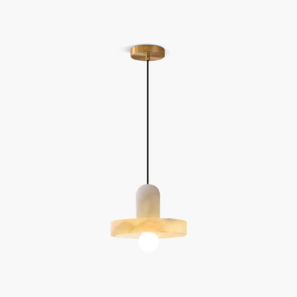 Natural Spanish Alabaster Pendant Light for Bedroom