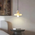 Natural Spanish Alabaster Pendant Light for Bedroom