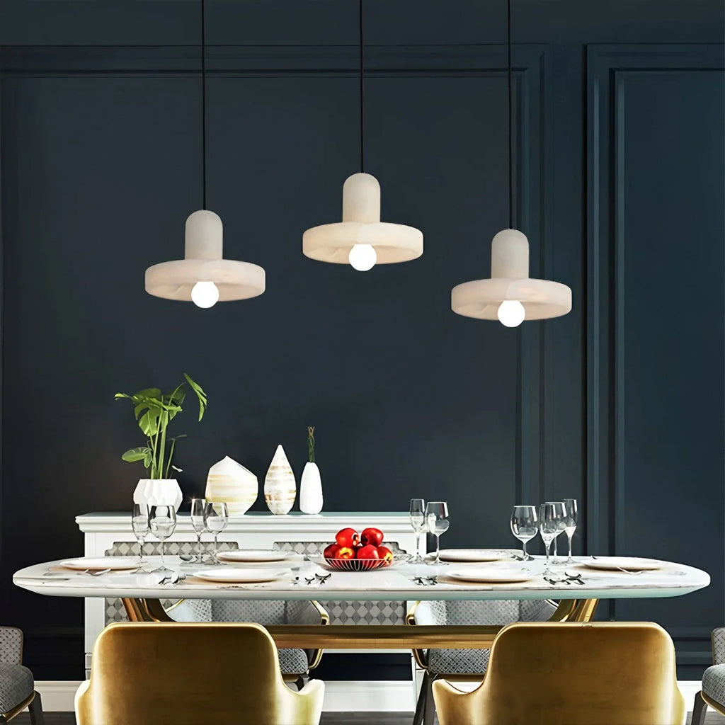 Natural Spanish Alabaster Pendant Light for Bedroom