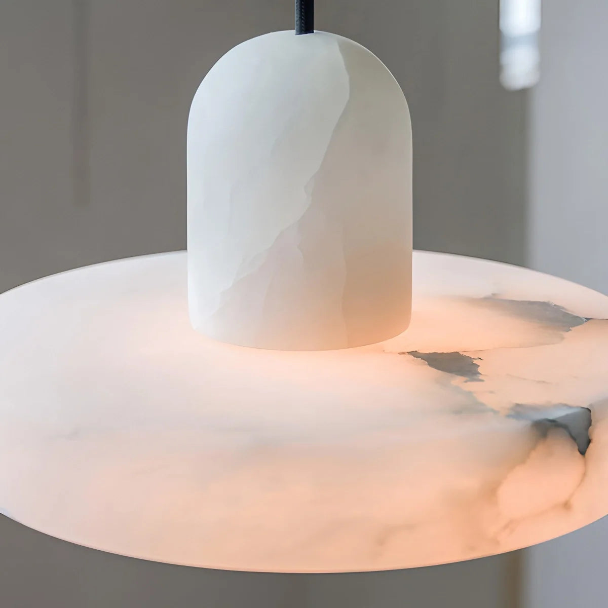 Natural Spanish Alabaster Pendant Light for Bedroom