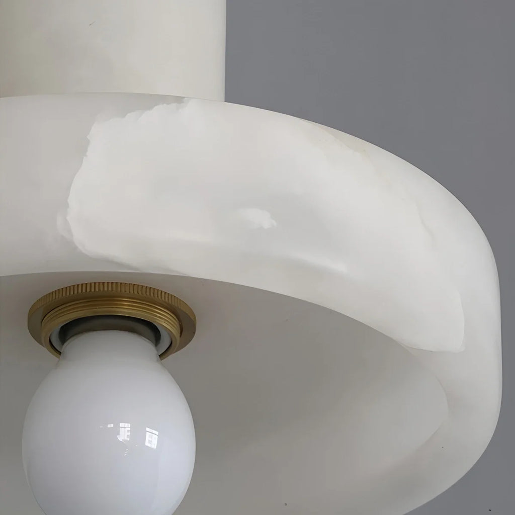 Natural Spanish Alabaster Pendant Light for Bedroom