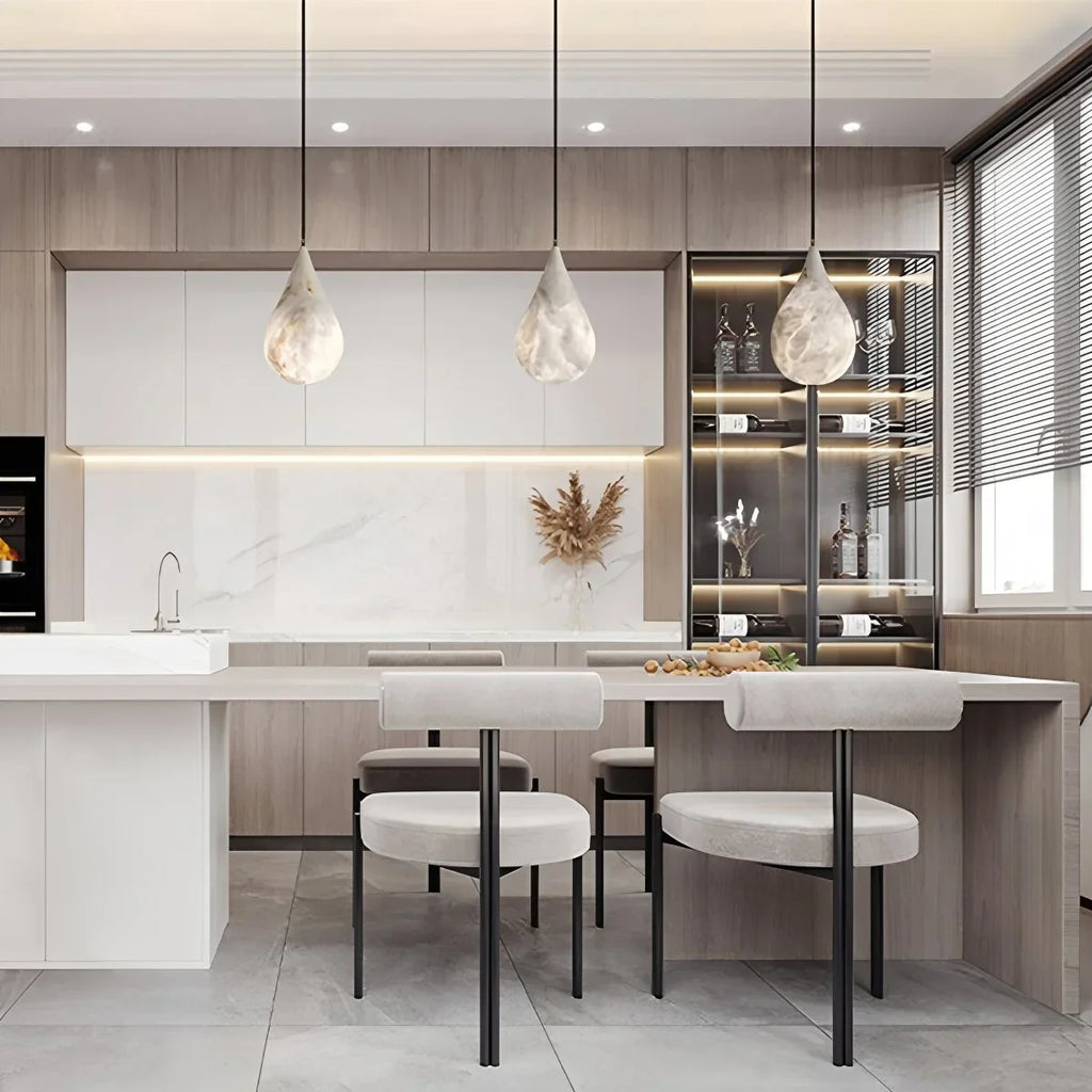 Creative Waterdrop Spanish Alabaster Pendant Light