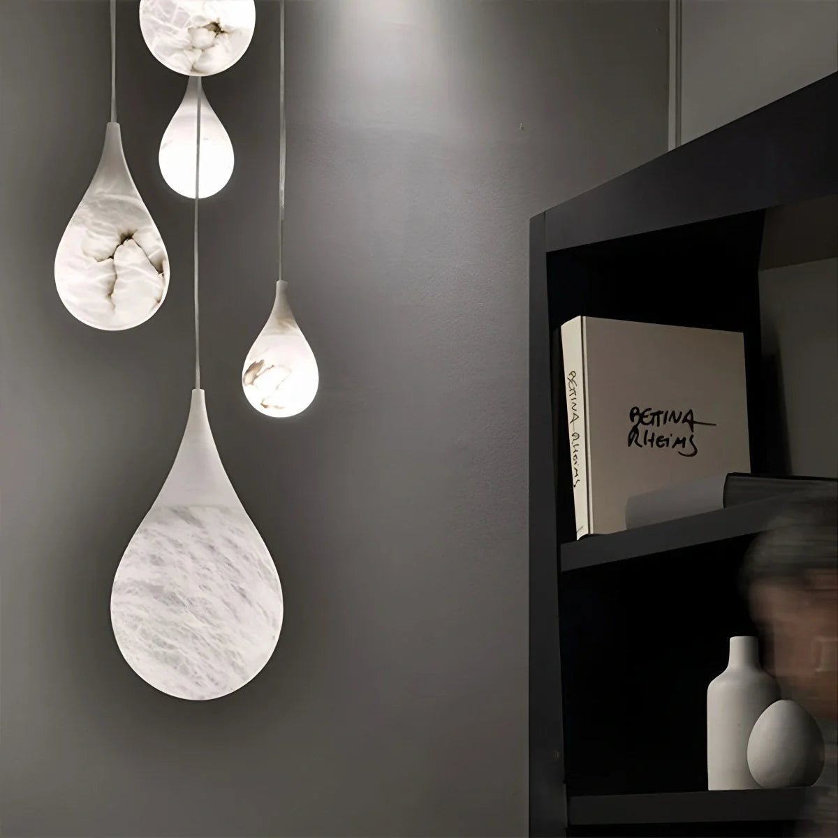 Creative Waterdrop Spanish Alabaster Pendant Light