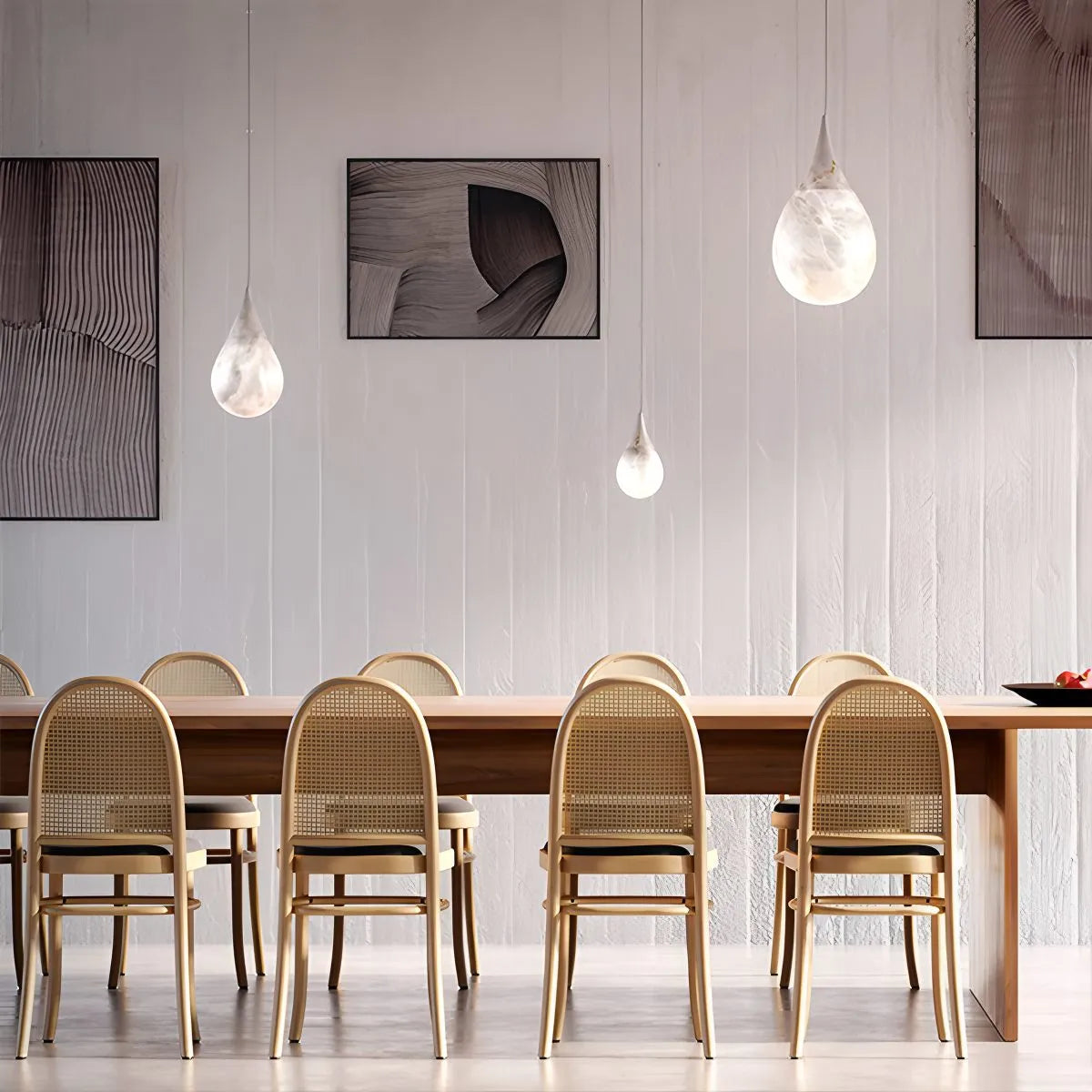 Creative Waterdrop Spanish Alabaster Pendant Light
