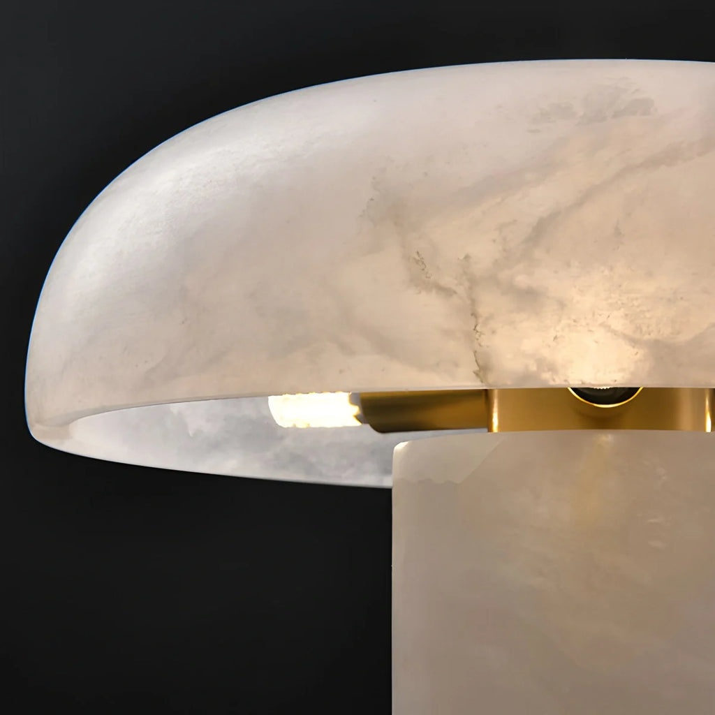 Creative Mushroom Shaped Spanish Alabaster Table Lamp