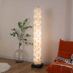 Creative Stacked Spanish Alabaster Squares Floor Lamp