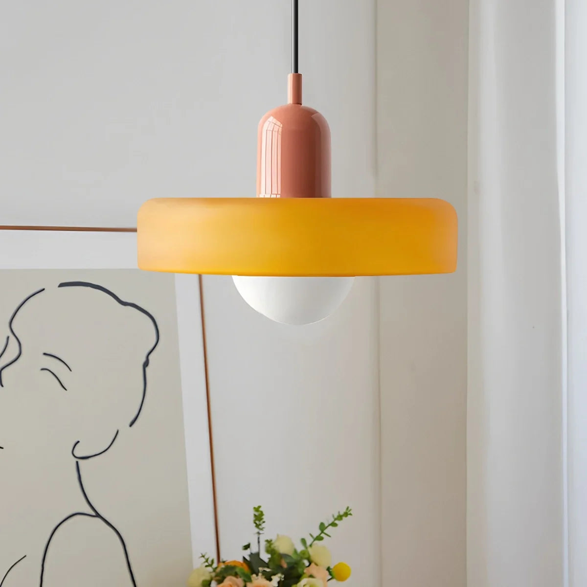 Haown Modern Bauhaus Glass Pendant Light