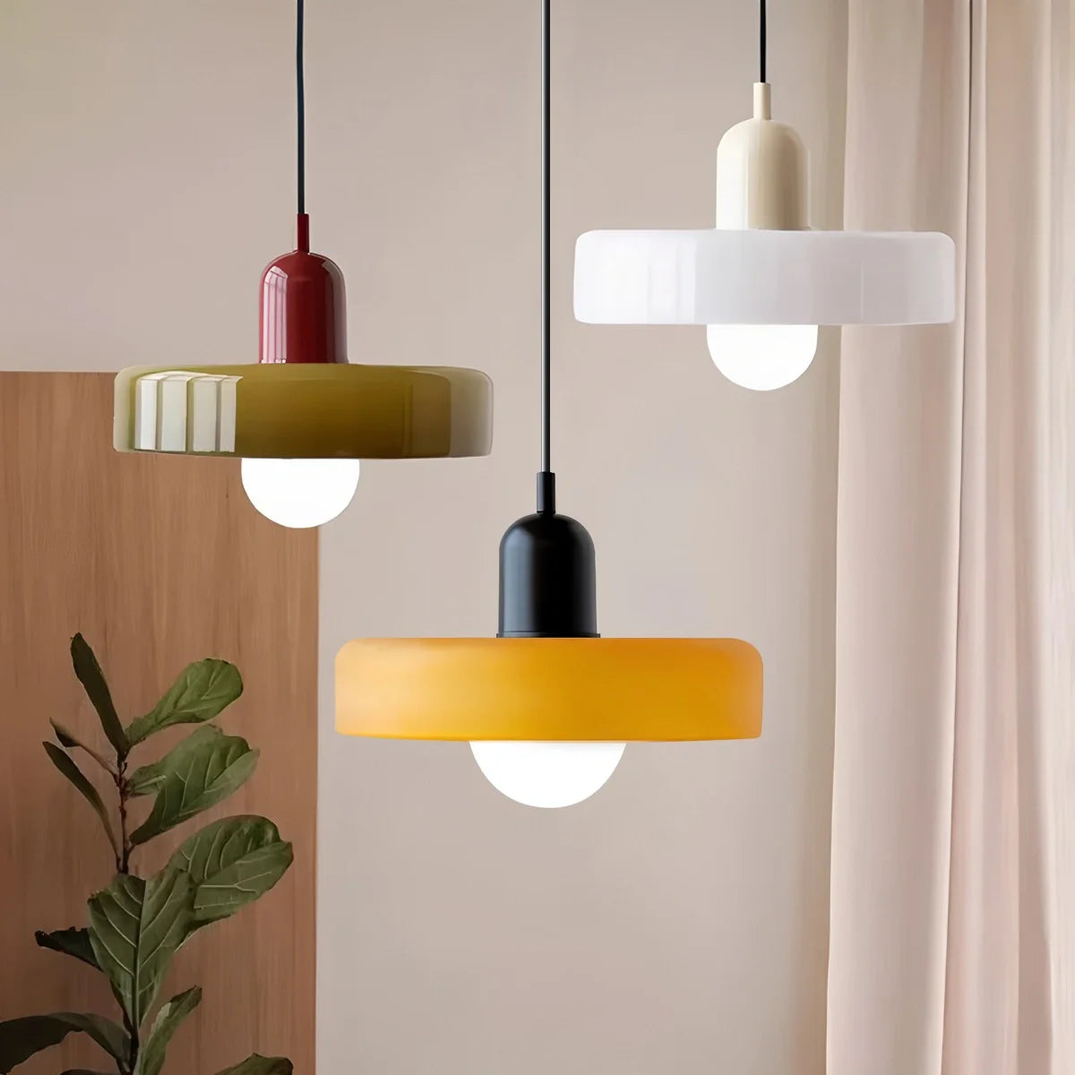 Haown Modern Bauhaus Glass Pendant Light