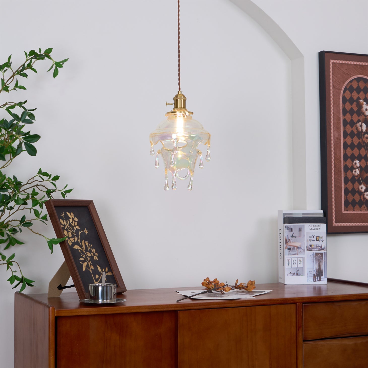 Water Droplets Resin Pendant Lamp