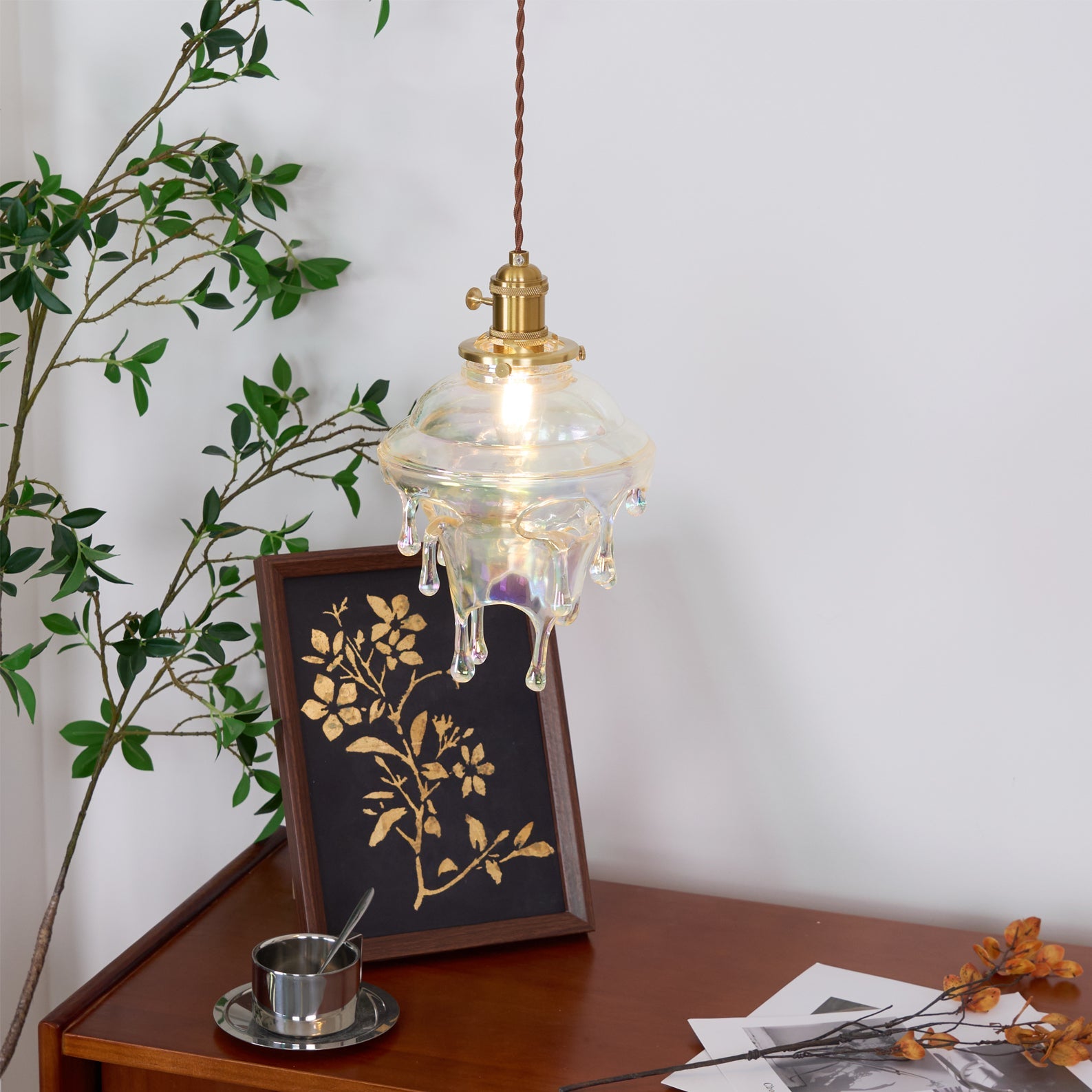 Water Droplets Resin Pendant Lamp