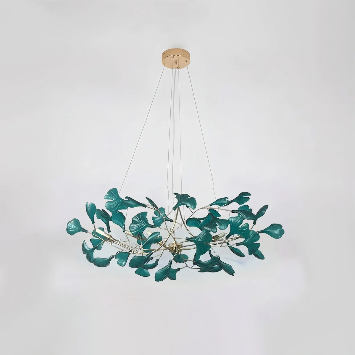 Haown Acrylic Ginkgo Leaf Chandelier for Dining Area