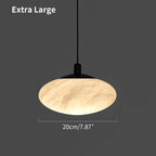 Modern Oval Bedroom Spanish Alabaster Pendant Light