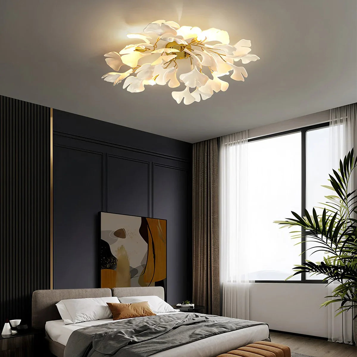 Haown Ginkgo Ceiling Lamp for Bedroom