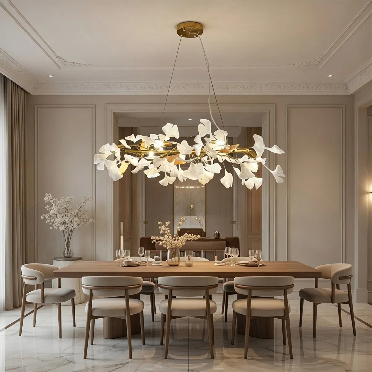Ginkgo Chandelier M for Dining Table