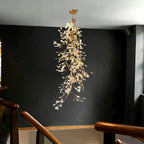 Ginkgo Long Branch Chandelier for High Ceiling