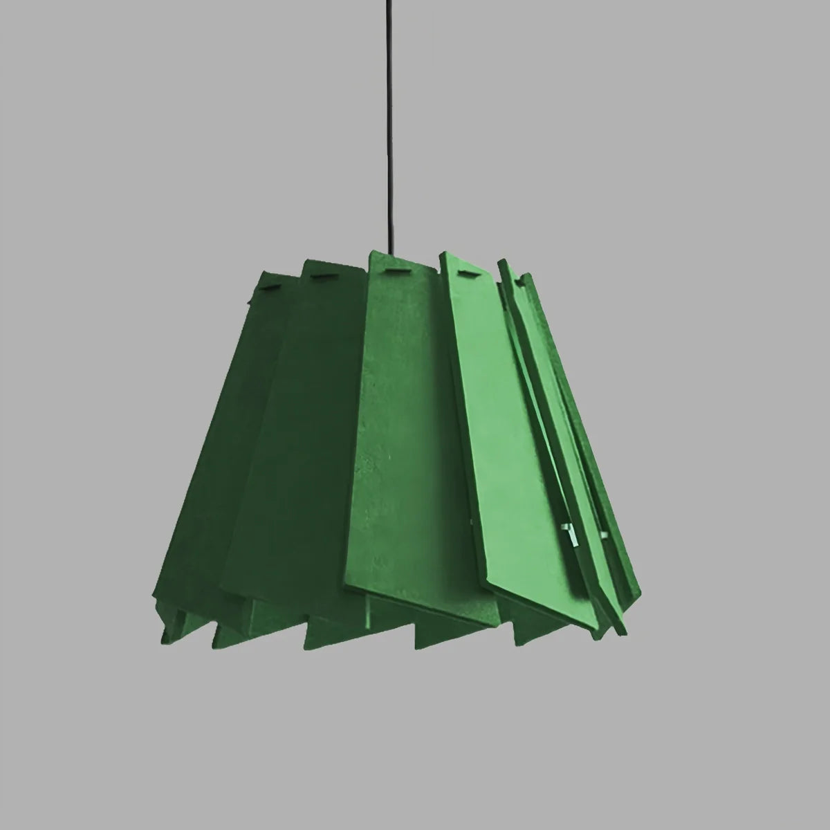 Rotating Leaf Acoustic Pendant Light for Living Room Office Green Dia 40cm x H 30cm / ∅ 15.75" x H 11.81"