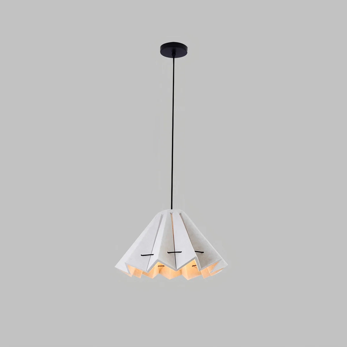 Morning Glory Acoustic Pendant Light Grey Dia 53cm x H 33cm / ∅ 20.87" x H 12.99"