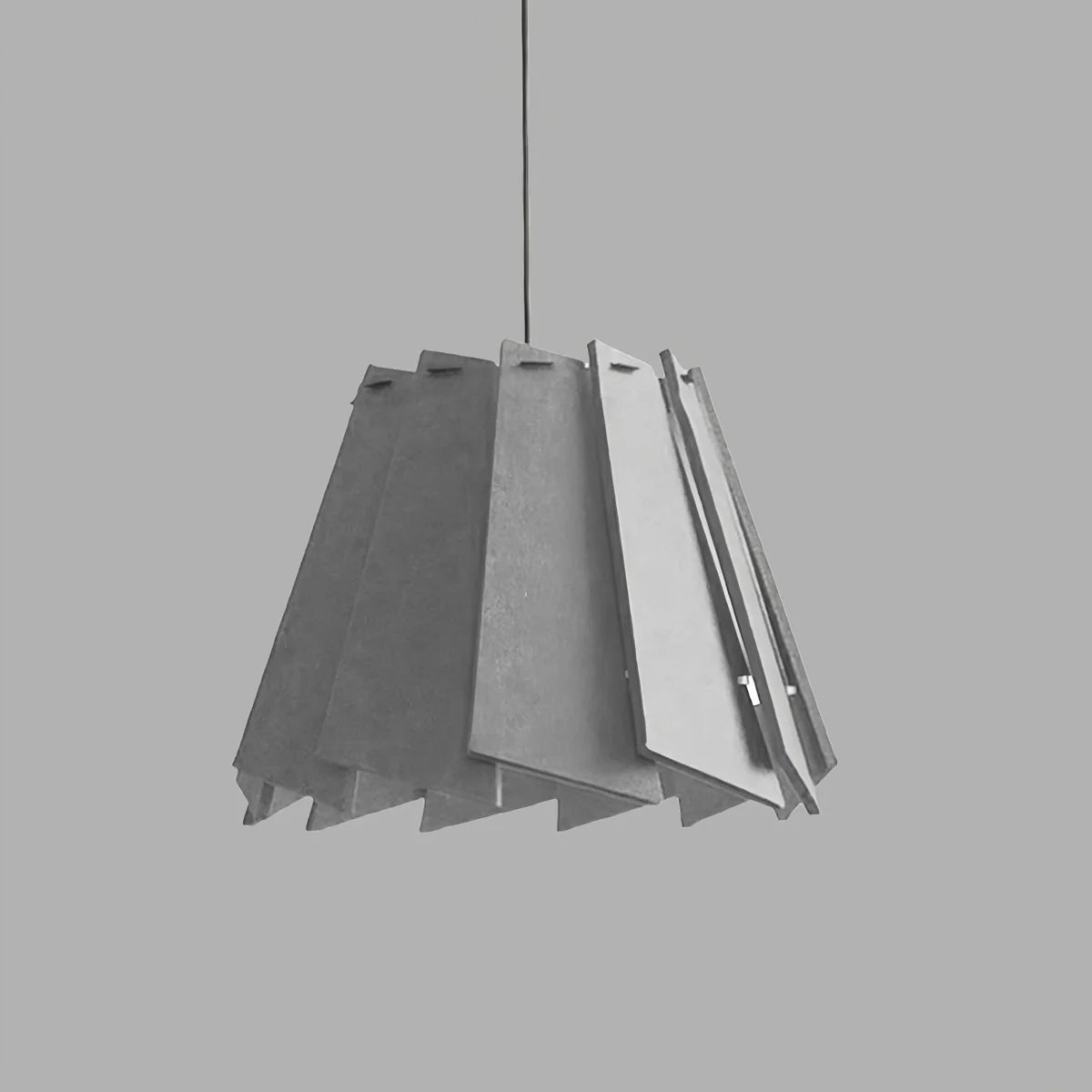 Rotating Leaf Acoustic Pendant Light for Living Room Office Grey Dia 40cm x H 30cm / ∅ 15.75" x H 11.81"