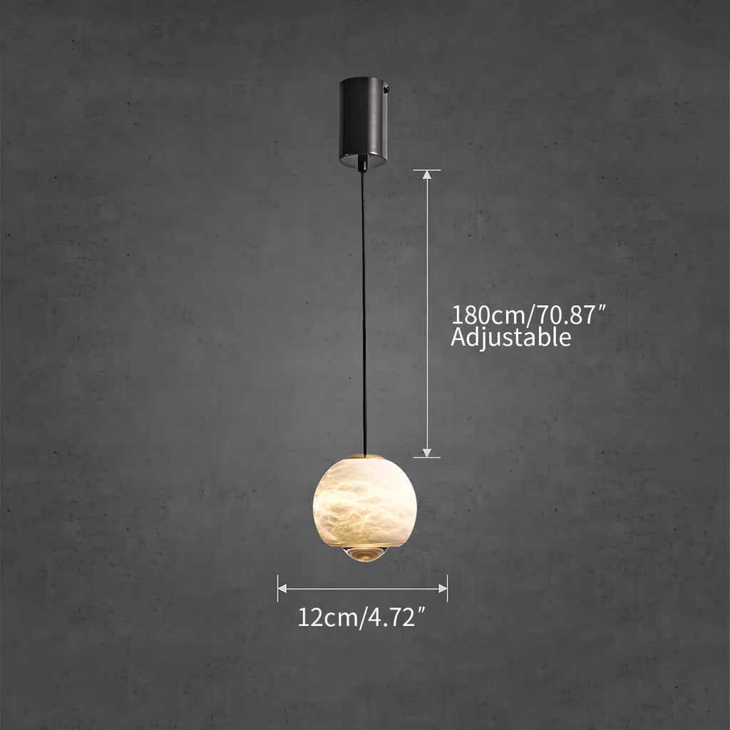 Modern Adjustable Spanish Alabaster Pendant Light